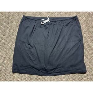 Blair Knee-length Drawstring Skirt Women’s 3XL Black New